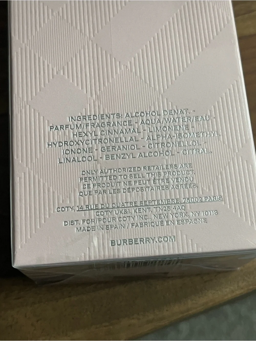 Burberry brit sheer